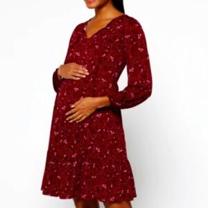 Kailiegh Alesa Tie Front Maternity Dress L